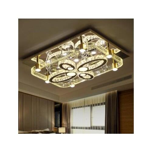 Bubble column living room crystal lamp rectangular atmosphere modern minimalist creative led ceiling lamp bedroom lamp dining ro