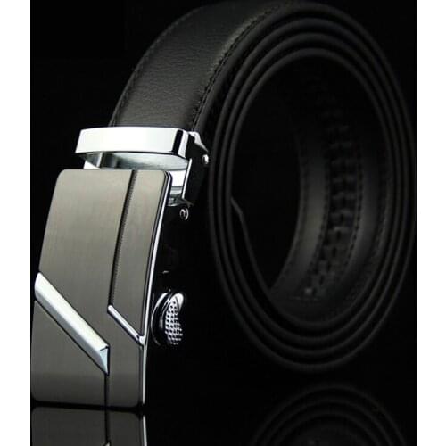 Men Belt Male Genuine Leather Belt Men Strap Belts For Men Automatic Buckle Black Mens Belts Cummerbunds cinturon hombre