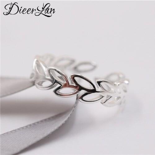 Luxury Brand Creative Boho Hollow Leaf Rings For Women Adjustable Size Ring Fashion Charm Jewelry Wholesale 2021