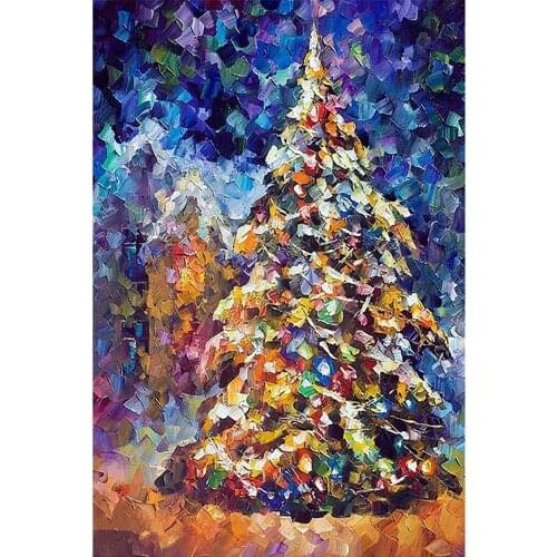 Christmas Tree Full Square Round Stones DIY 5D Diamond Painting Set Kid Christmas Gift Diamond Embroidery Mosaic For Child