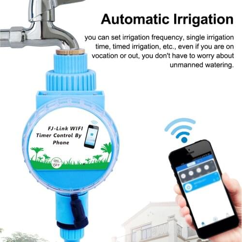 Watering Timer Sprinkler Timer Automatic Irrigation Controller Watering Timer APP Remote Control WiFi Connection for Garden