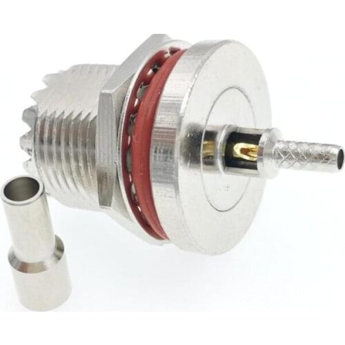 UHF SO239 Female Jack Bulkhead Crimp RG316 RG174 LMR100 RF Coaxial Connector