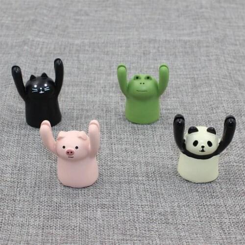Photo Clip Zakka animal Miniature Figurine Frog Pig Cat Panda wedding decoration fairy garden resin craft ornament toy TNA168