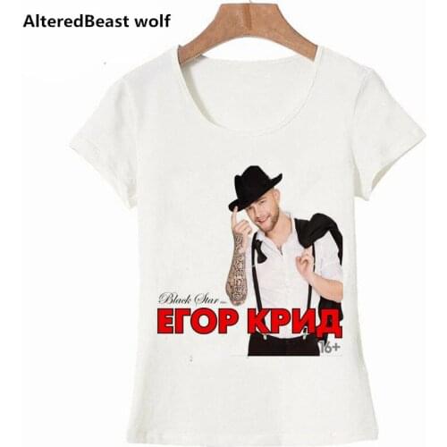 2019 Women Egor Krid T shirt Harajuku Funny Print Tee Tops Casual Style Female T-shirts Fashion Short Sleeve Woman Clothing