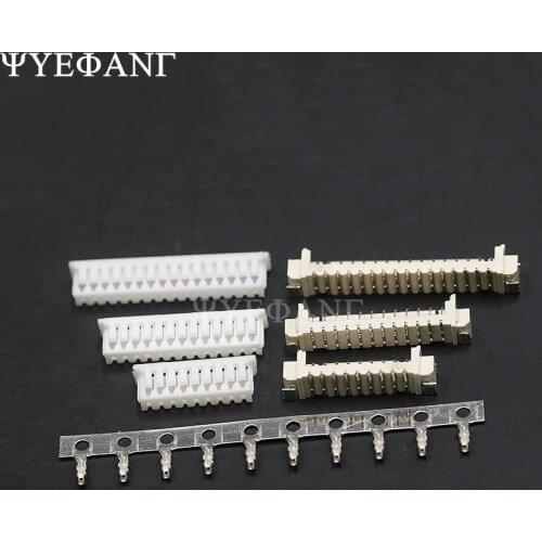 10 SETS JST 1.25mm Connector Vertical SMD Socket 1.25 Pitch Pin Header 2P/3P/4P/5P/6P/7P/8P/9P/10Pin For 1.25mm Plug