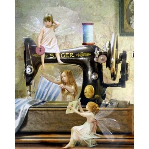 Diamond Embroidery Sewing angel girl 5D DIY Diamond Painting Cross stitch Diamond Mosaic Full Square Decoration Paintings FZ846