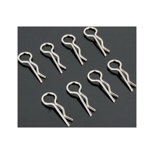 Surprise price 8pcs 1/10 1/16 Stainless Steel Body Clips Pins For HPI Himoto HSP RC Car Racing Shell wind tail parts