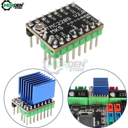 MKS TMC2209 V2.0 TMC2208 Stepper Motor Driver StepStick 2.5A UART For Gen_L Robin Nano SKR V1.3 mini E3 for Ender 3 D