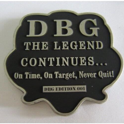 Personality trend paint carving coin plating black nickel coin