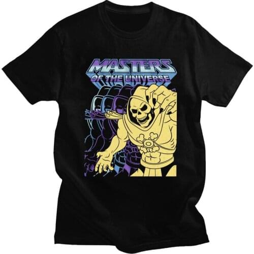 Colorful Skeletor T Shirt Men Cotton Tee Top He-Man and the Masters of the Universe Tshirts Short-Sleeve Summer T-shirt Clothing