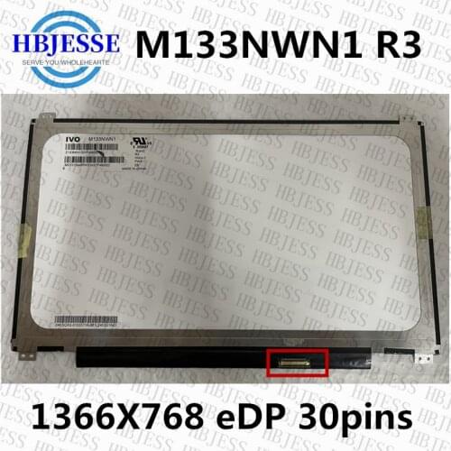 Original 13.3'' Laptop Lcd Screen HB133WX1-402 fit N133BGE-E31 N133BGE-EAB B133XTN01.6 M133NWN1 R3 R5 1366*768 EDP 30pins