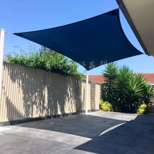 Outdoor sunshade sail garden courtyard beach sunshade sail four corners PE sunscreen sunshade awning