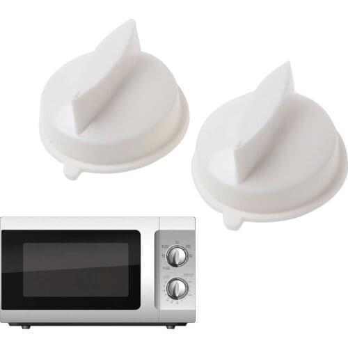 2Pcs Microwave Oven Rotary Knob Timer Plastic Control Switch For Media Universal 95AC