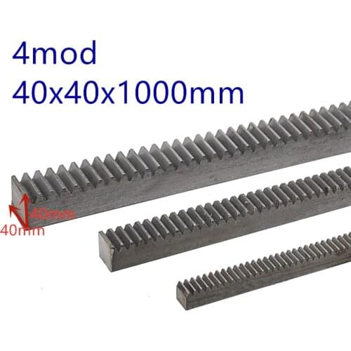 1pc 4Mod 40x40x1000mm rack cnc Rack steel 45 steel rack