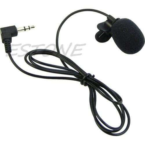 1Pc Mini Hands Free Clip On Lapel Microphone Mic For PC Notebook Laptop Skype 3.5mm 10166