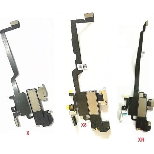Proximity Light Sensor With Earpiece Ear Speaker Flex Cable Replacement For iPhone X parts 10pcs/lot