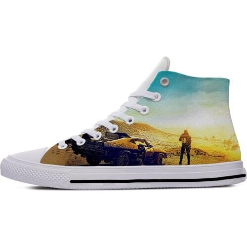 2020 Movie Mad Max Popular Funny Fashion Vogue Casual Cloth Shoes High Top Lightweight Breathable 3D Print Men women Sneakers