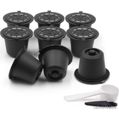 3/6PCS Coffee Capsule Nespresso Refillable Capsule Coffee Filter Kitchen Reusable Cafe Tools Food Grade PP Material Filter
