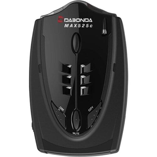 Car Ra dar Detector English Russian Auto 360 Degree Vehicle MAX525C Speed Voice Alert Alarm Warning LED Display