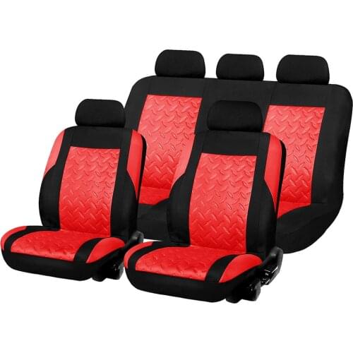 Automobile universal seat cover single seat 9-piece steel plate mesh cloth for all seasons