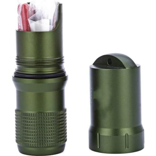 Survival Waterproof Pill / Match Case Box Container Survive Seal Trunk Container Holder Storage Capsule Waterproof Hike Box