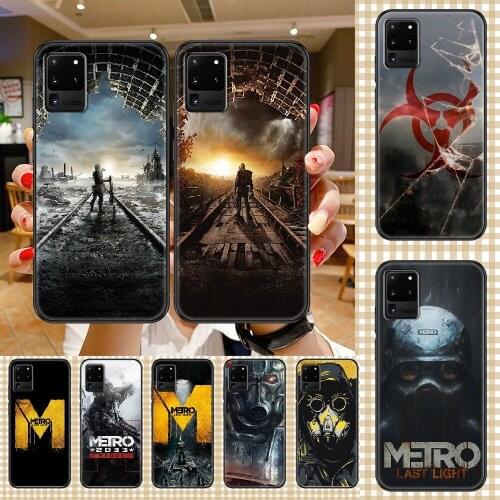 Game Metro 2033 Phone case For Samsung Galaxy Note 4 8 9 10 20 S8 S9 S10 S10E S20 Plus UITRA Ultra black tpu coque 3D prime