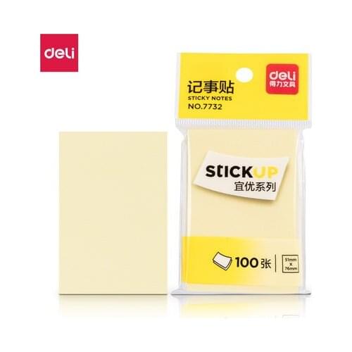 Deli 7732 Sticky Note Color Note Paper Students With Note Paste Square Cute Note Book Small Business N Times