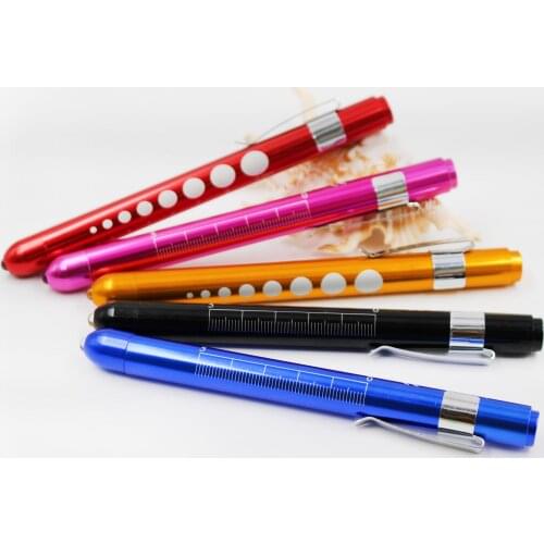 Super Pen light Mini Medical surgical nurse physician pocket reusable pen Emergency Light Pen Torch use AAA Flashlight pens