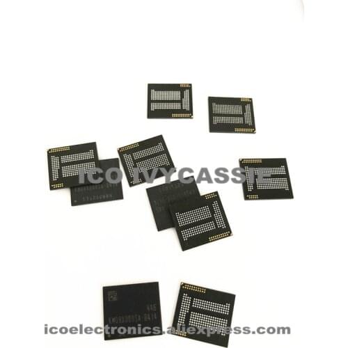 KMQ8X000SA-B414 eMMC 16+1 16GB EMCP NAND flash memory IC chip BGA221 Used 100% Tested Good