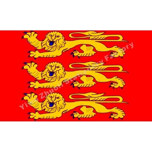 France Haute Normandie Flag 150X90cm (3x5FT) 120g 100D Polyester Double Stitched High Quality Banner Free Shipping