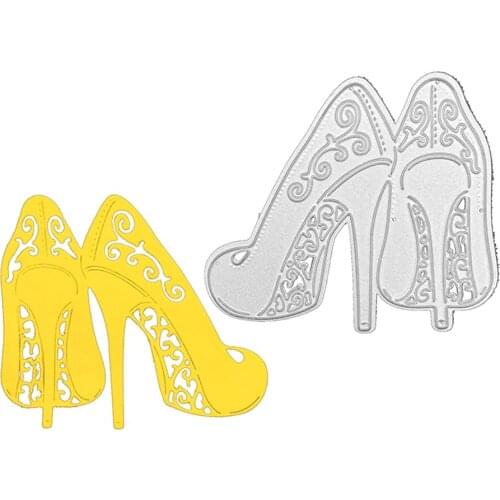 Julyarts High Shoe Die Cuts For Card Making Natale For DIY Embossing Photo Paper Album Greeting Cards Gift Dies Cut New