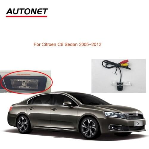 Autonet car rear view camera For Citroen C6 2005~2012 C6 sedan Backup HD Camera /license plate camera
