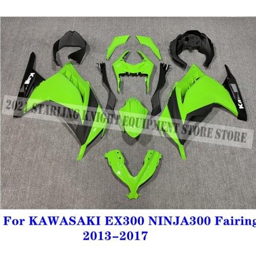 For KAWASAKI EX300 NINJA300 2013 2014 2015 2016 2017 Injection Bodywork Green Black New ABS Whole Motorcycle Fairings Kits Fit