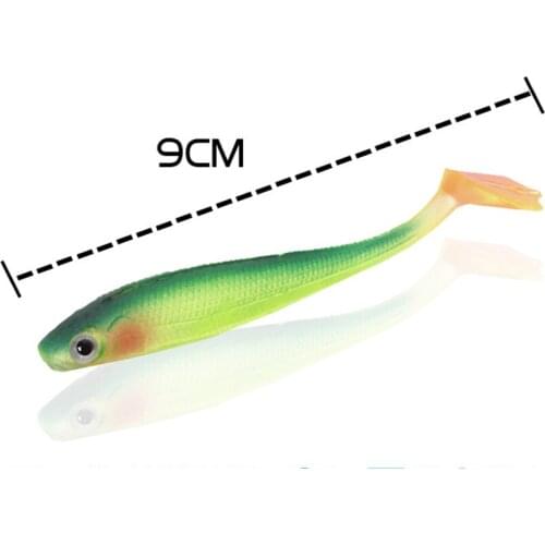 Hot soft bait Worm Grubs T Tail Wobblers Fishing Lure 95mm 15g Aritificial Silicone salt Smell Bass Pike Fishing Jigging Bait