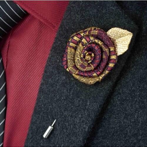 Fashion Exquisite Brooch collar shirt Lovey Rose Corsage brooch handmade Elegant Party Birthday Gifts Korean Style