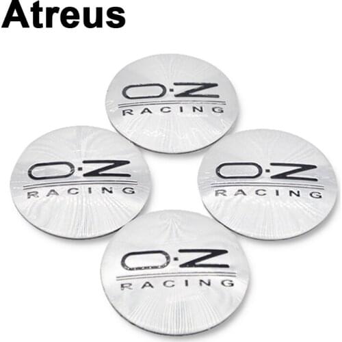 Atreus 4x 56mm Car Tire Wheel center Rim Hub Covers Stickers For O.Z BMW e46 e39 e36 Audi a4 b6 a3 a6 c5 Renault duster Lada