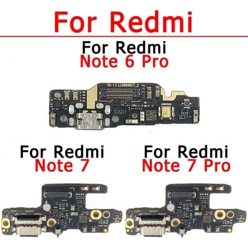 Original Charge Board For Xiaomi Redmi Note 6 7 Pro Charging Port Ribbon Socket Usb Connector Pcb Dock Replacement Spare Parts