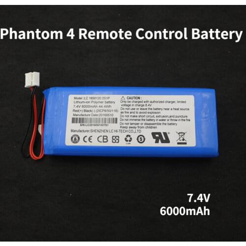 Remote Controller Battery Pack(6000mAh/7.4V)for DJI Phantom 3 Pro/3 Advanced/4/4 Advanced/4 Pro/4 Pro V2.0/ Inspire 1/Inspire 2