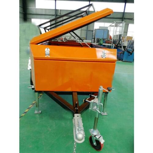 Manufacturer Factory Supply Single axle Galvanized /Powder Cage/Box trailer .aluminum truck trailer with tool box