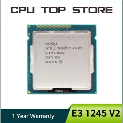 Intel Xeon E3 1245 V2 Quad Core CPU Processor 3.4GHz LGA 1155 8MB SR0P9 E3 1245V2