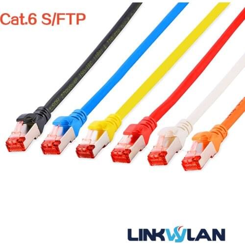 12pcs/pack) RJ45 Cat 6 SFTP Notebook linkspatchcord cable 0.25m/0.5m/1m/1.5m/2m/3m/5m for optional - 7 colors LSZH