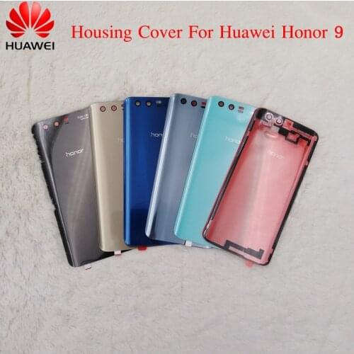 Huawei Honor 9 3D Glass Back Battery Housing Cover Rear Door Replacement Case Panel Replace Shell For Huawei Honor9 With Sticker