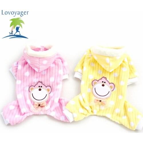 Warm Soft Monkey Pet Dog Hoodie Sweaters Coat Jumpsuit Cheap Puppy Chihuahua Clothes Sweatshirt