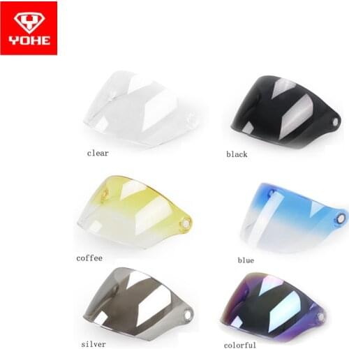 Yohe yh-357 358 350A 339 general original visor,half helmet lens, all color clear coffee blue black silver colorful