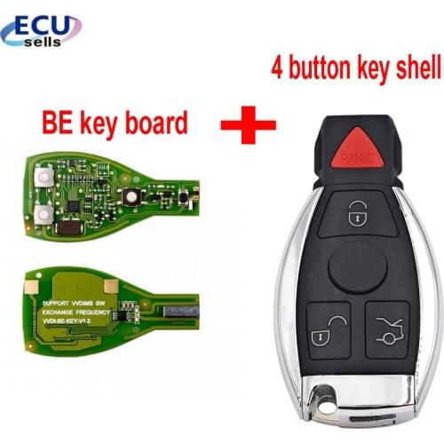 VVDI 4B 315MHZ/433MHz BGA Key For Benz Remote Key Chip Improved Version Smart Key With Logo
