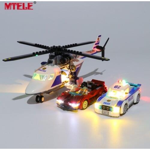 MTELE LED Light Kit for 60138 City High-speed Chase Compatible With 02018