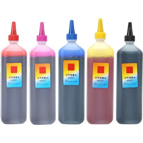 1Pcs Color Oily Marker Refill Ink Color Permanent Poster Pen Replenishing Liquid Art Craft Supplies Marker Replenishing Liquid