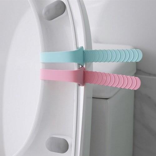 1pc Toilet Closestool Seat Handle Sanitary Seat Cover Lifting Device Portable Foldable Toilet Seat Cover Lifter
