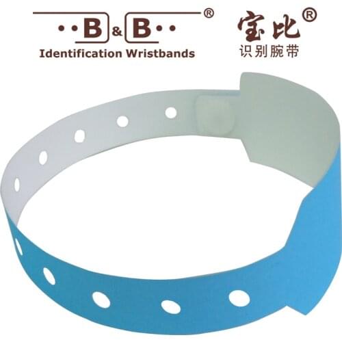 10pcs PVC wristband one time identification wristband activity conference porous wristband childrens Park Wristband