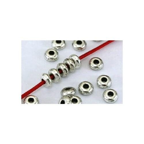 100pcs/lot 5mm Tibetan Silver Antique spacer Loose Bead Spacer Beads Connectors for DIY Jewelry Making bracelet